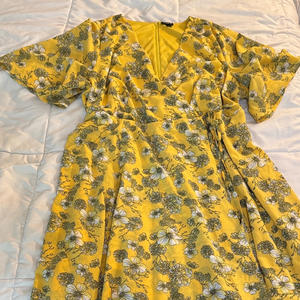 Torrid Yellow Floral Women’s Dress